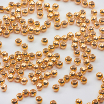 Srebrne zapięcie stoper do cienkich sznureczków AG925 pozłacane 4mm Srebrne zapięcie stoper do cienkich sznureczków AG925 pozłacane 4mm