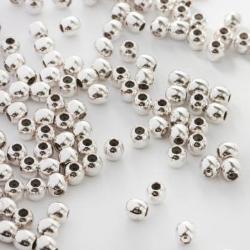 Srebrne zapięcie stoper z silikonem do cienkich sznureczków 4mm