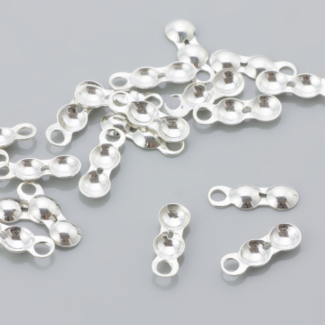 Srebrne łapaczki końcówki do korali jabłuszka AG925 4mm