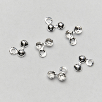 Srebrne łapaczki do linek i sznurków boczne AG925 3mm