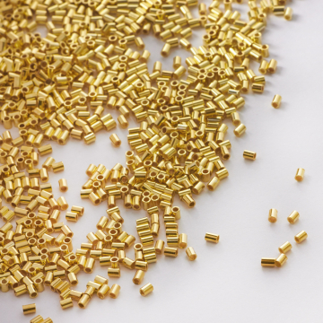 Srebrne zaciski AG925 pozłacane 1,5x2mm