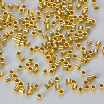 Srebrne zaciski do linek pozłacane AG925 2x1,5mm