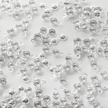 Srebrne łapaczki dziewczynki  do linek AG925 5mm