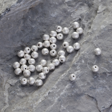 Srebrna satynowa kuleczka AG925