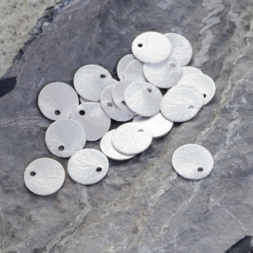 Okrągła srebrna blaszka AG925 10mm