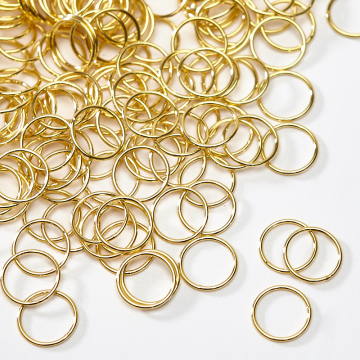 Srebrny łącznik pozłacany koło gładkie  AG925 15,5mm