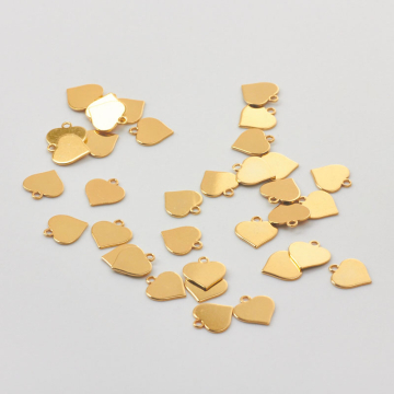 Srebrna zawieszka serce AG925 pozłacane 7mm