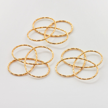 Srebrny łącznik/zawieszka kwiatek pleciony z drutu diamentowego AG925 pozłacany 29mm