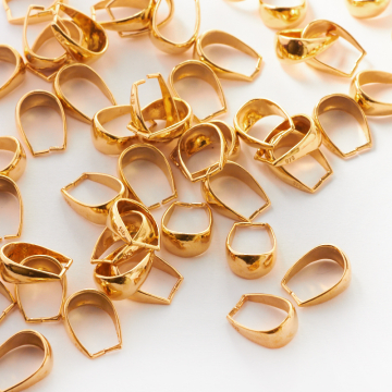 Srebrna krawatka łezka AG925 pozłacana 12mm