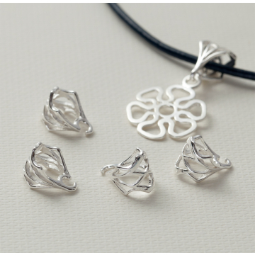 Srebrna krawatka romb ażurowy AG925 11.5mm