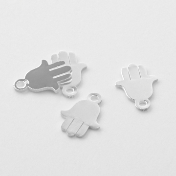 Srebrna zawieszka ręka Fatimy gładka AG925 8,5mm