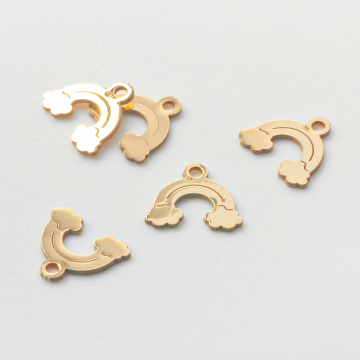 Srebrna zawieszka tęcza AG925 pozłacana 7mm