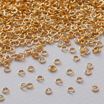 Kółeczka zaciskowe srebrne AG925 pozłacane 3x0,6mm