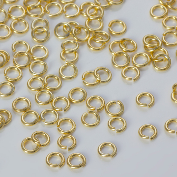 Srebrne kółeczka zaciskowe AG925 pozłacane 4x0,8mm