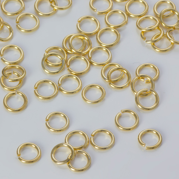 Srebrne kółeczka zaciskowe AG925 pozłacane 5x0,8mm