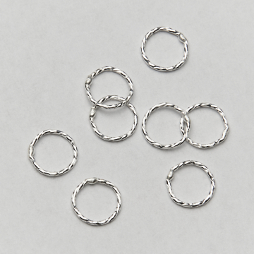 Srebrne kółko diamentowe AG925 6,5x0,6mm