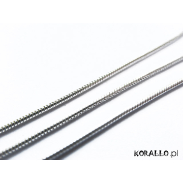 Srebrny łańcuch żmijka  AG925 0,9mm