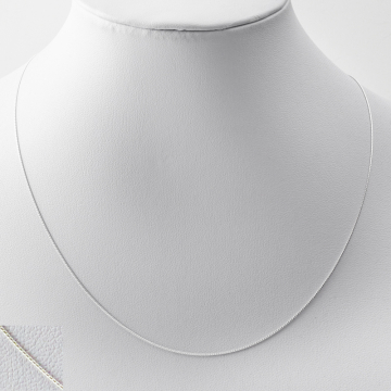 Srebrny łańcuszek linka z zapięciem AG925 45cm