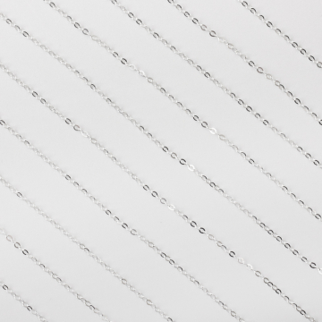 Srebrny łańcuszek forza płaski błyszczący AG925 1,5mm