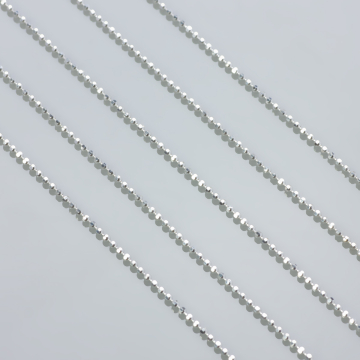 Łańcuszek bulion diamentowany srebrny AG925 1,2mm