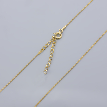 Srebrny łańcuszek pancerka gotowy z przedłużką  AG925 pozłacany 44cm