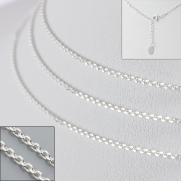 Srebrny łańcuszek simple AG925 50cm