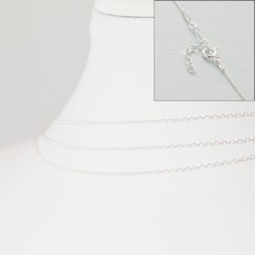 Srebrny łańcuszek z zapięciem forza AG925 45cm