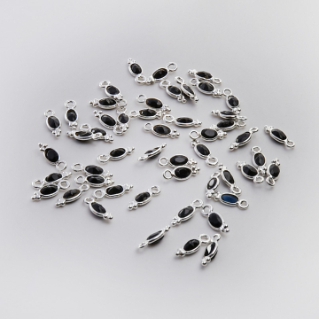 Srebrna zawieszka onyks w srebrnym okuciu AG925 4,5mm