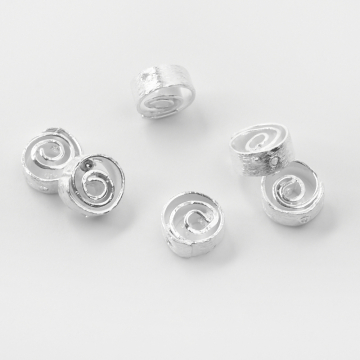 Srebrny ślimak satynowy AG925 12-12,5mm