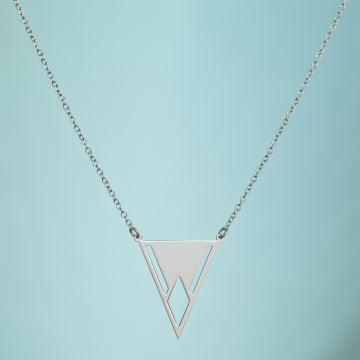 Srebrny rodowany naszyjnik minustipi,  AG925 44cm