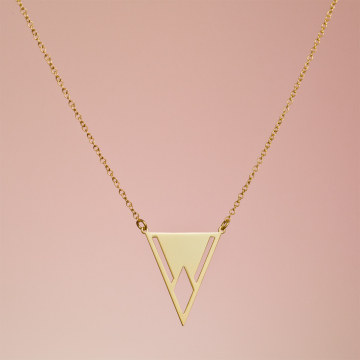 Srebrny pozłacany naszyjnik Tunka,  AG925 44cm