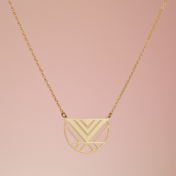 Srebrny pozłacany naszyjnik owatamla,  AG925 44cm