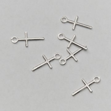 Srebrna zawieszka krzyż prosty AG925 15,5mm