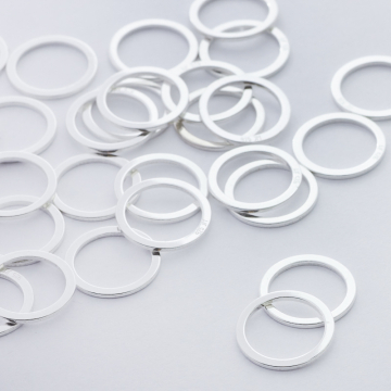Srebrna zawieszka-łącznik kółko AG925 srebrny 13,5mm