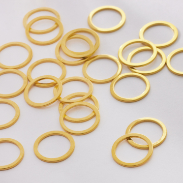 Srebrna zawieszka- łącznik kółko AG925 złoty 13,5mm