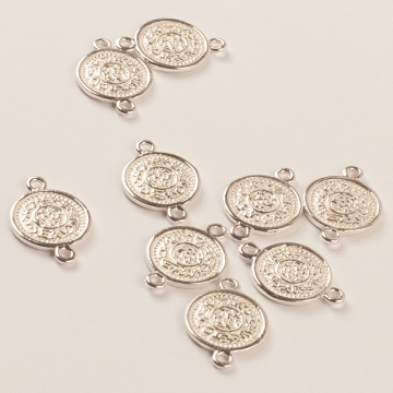 Srebrny łącznik moneta AG925 17mm