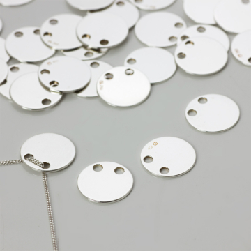 Srebrna celebrytka kółko 12mm  AG925