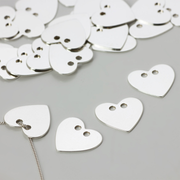 Srebrna celebrytka serce 13x15mm AG925