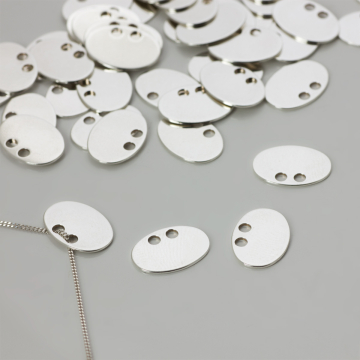 Srebrna celebrytka owal 9x13mm AG925
