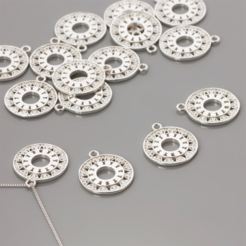 Srebrna zawieszka koło czasu 14,5mm AG925