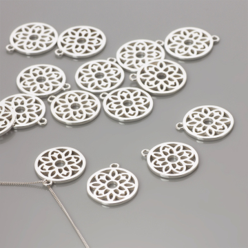 Srebrna zawieszka ażurowa atom 16mm AG925