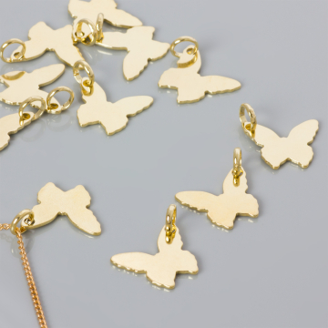 Srebrna blaszka celebrytka motylek AG925 15x17mm