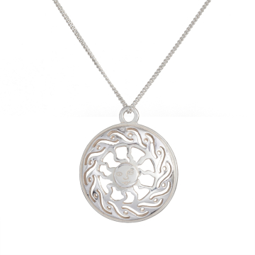 Srebrna zawieszka słońce 18mm AG925