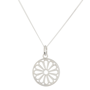 Zawieszka ażurowa kwiatek AG925 17mm