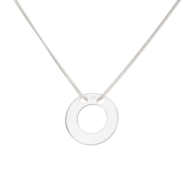 Srebrna blaszka celebrytka kółko AG925 14mm