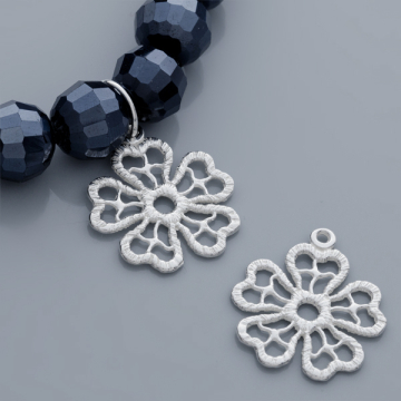 Srebrna zawieszka kwiat AG925 18,5mm