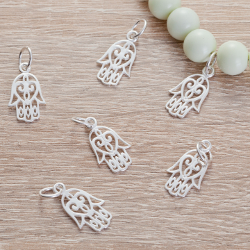 Srebrna zawieszka ręka fatimy 20x11.5mm AG925