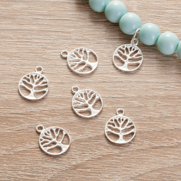 Srebrna zawieszka drzewo rodzinne AG925 11mm