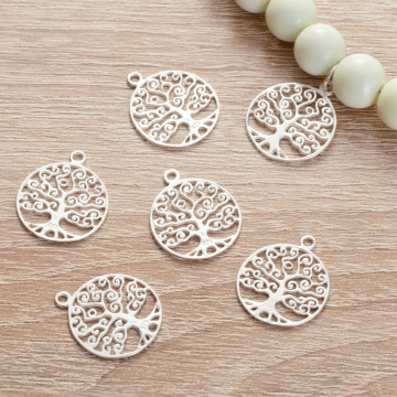 Srebrna zawieszka drzewo rodzinne AG925 17,5mm