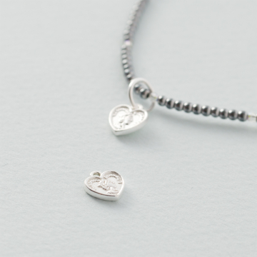 Srebrna zawieszka serce AG925 8x7.5mm